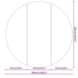 Υπόστρωμα Πισίνας Ανοιχτό Γκρι Ø396 εκ. Πολυεστερικό Γεωύφασμα