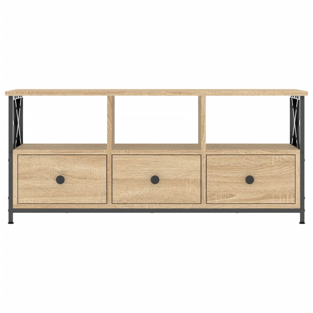 Έπιπλο Τηλεόρασης Sonoma Δρυς 102x33x45 εκ. Επεξ. Ξύλο/Σίδερο