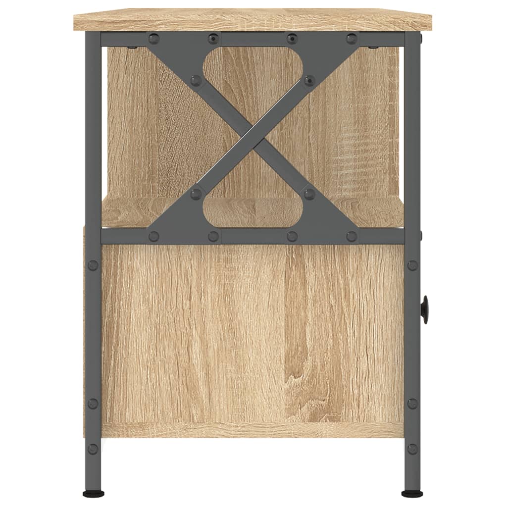 Έπιπλο Τηλεόρασης Sonoma Δρυς 102x33x45 εκ. Επεξ. Ξύλο/Σίδερο