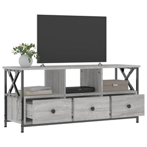Έπιπλο Τηλεόρασης Sonoma Γκρι 102x33x45 εκ. Επεξ. Ξύλο/Σίδερο