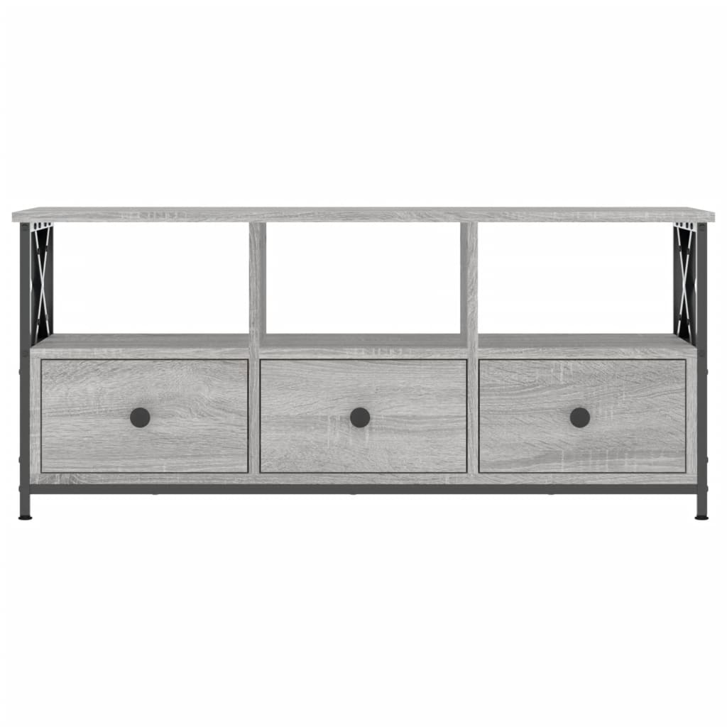Έπιπλο Τηλεόρασης Sonoma Γκρι 102x33x45 εκ. Επεξ. Ξύλο/Σίδερο