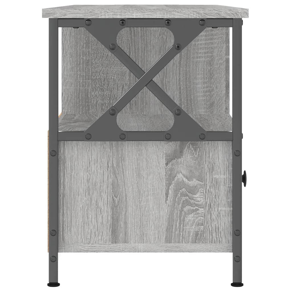Έπιπλο Τηλεόρασης Sonoma Γκρι 102x33x45 εκ. Επεξ. Ξύλο/Σίδερο