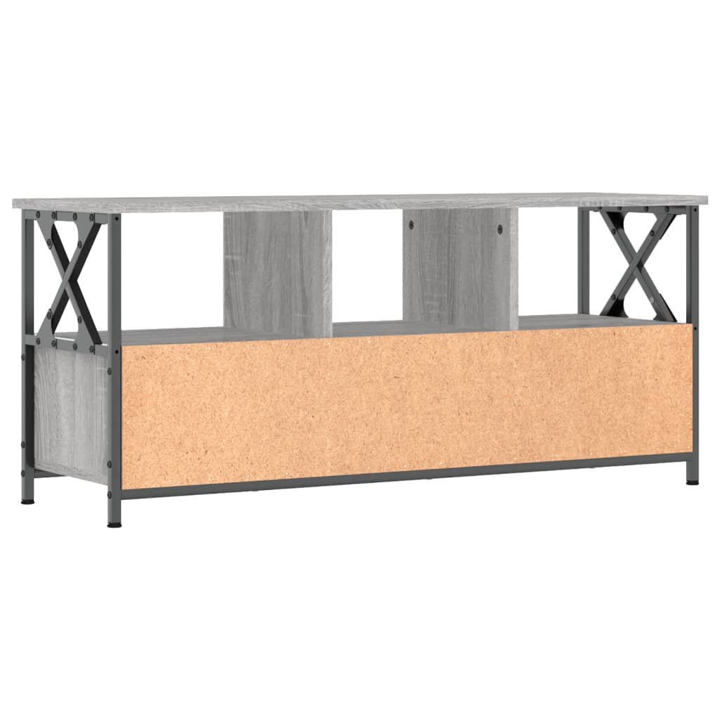 Έπιπλο Τηλεόρασης Sonoma Γκρι 102x33x45 εκ. Επεξ. Ξύλο/Σίδερο