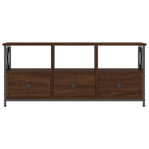 Έπιπλο Τηλεόρασης Καφέ Δρυς 102x33x45 εκ. Επεξ. Ξύλο/Σίδερο - Pakobazaar