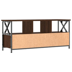Έπιπλο Τηλεόρασης Καφέ Δρυς 102x33x45 εκ. Επεξ. Ξύλο/Σίδερο - Pakobazaar