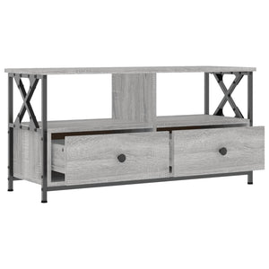 Έπιπλο Τηλεόρασης Sonoma Γκρι 90x33x45 εκ. Επεξ. Ξύλο/Σίδερο