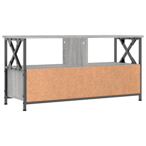 Έπιπλο Τηλεόρασης Sonoma Γκρι 90x33x45 εκ. Επεξ. Ξύλο/Σίδερο