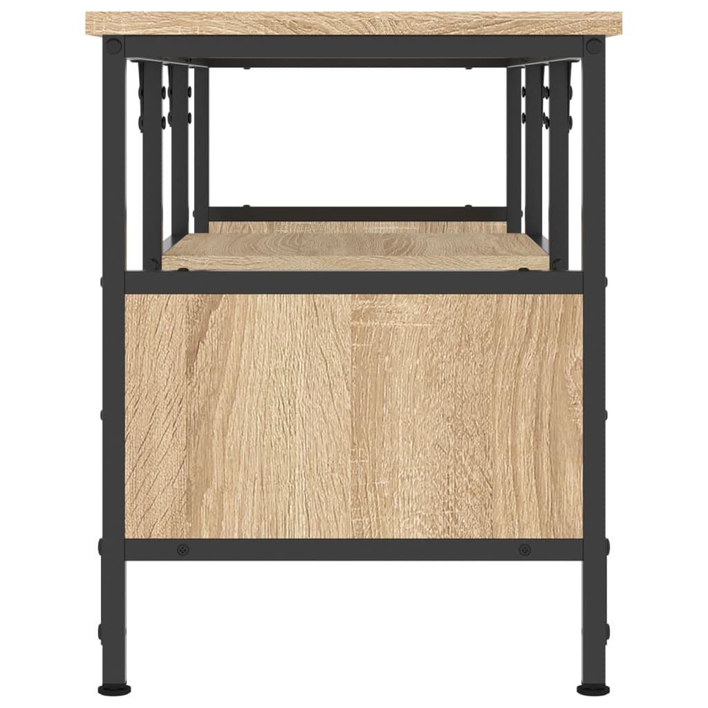 Έπιπλο Τηλεόρασης Sonoma Δρυς 100x35x45 εκ. Επεξ. Ξύλο/Σίδερο - Pakobazaar