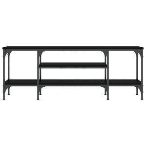 Έπιπλο Τηλεόρασης Μαύρο 121 x 35 x 45 εκ. Επεξεργ. Ξύλο/Σίδερο