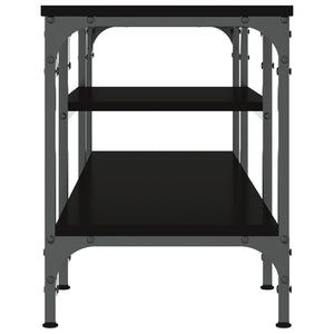 Έπιπλο Τηλεόρασης Μαύρο 121 x 35 x 45 εκ. Επεξεργ. Ξύλο/Σίδερο