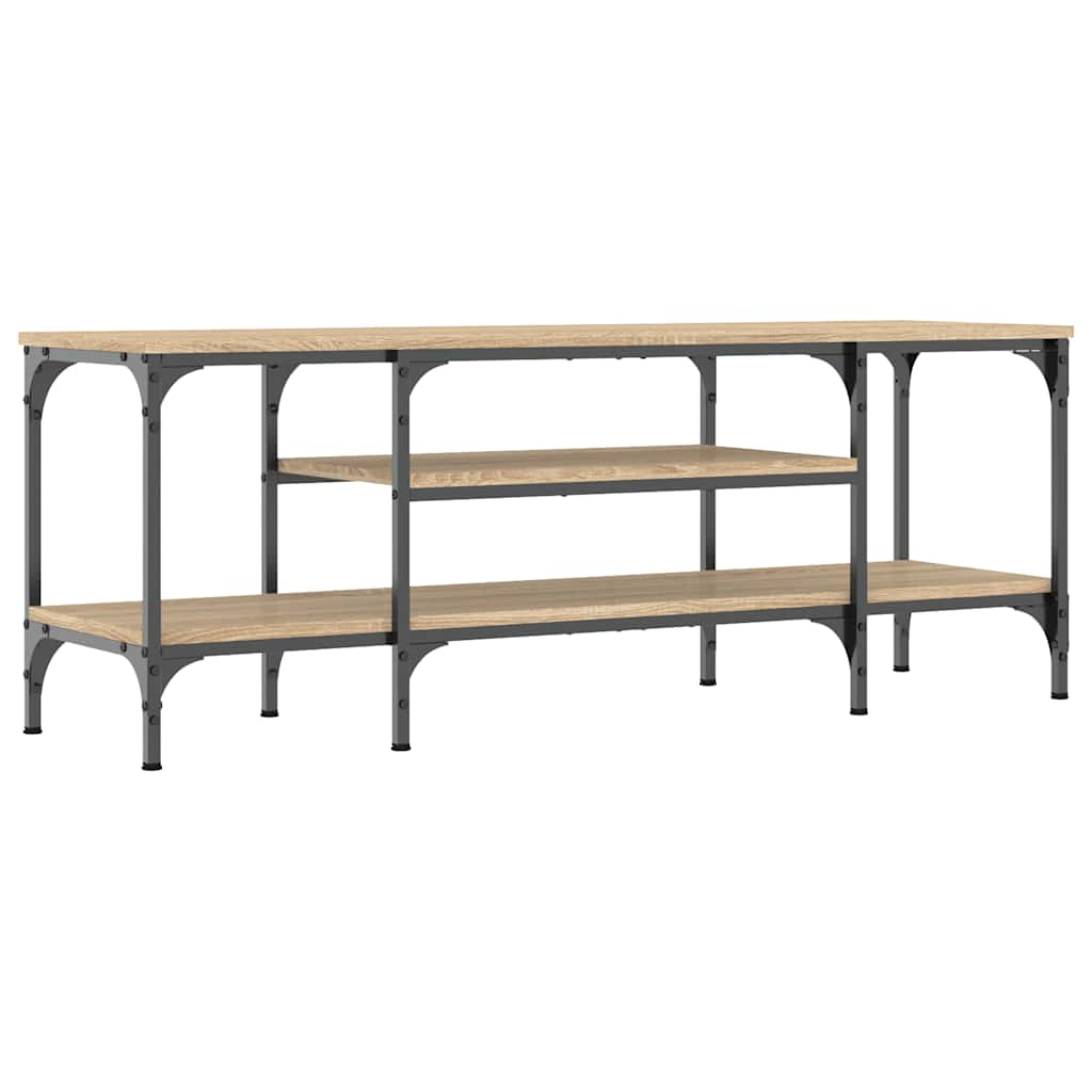 Έπιπλο Τηλεόρασης Sonoma Δρυς 121x35x45 εκ. Επεξ. Ξύλο/Σίδερο