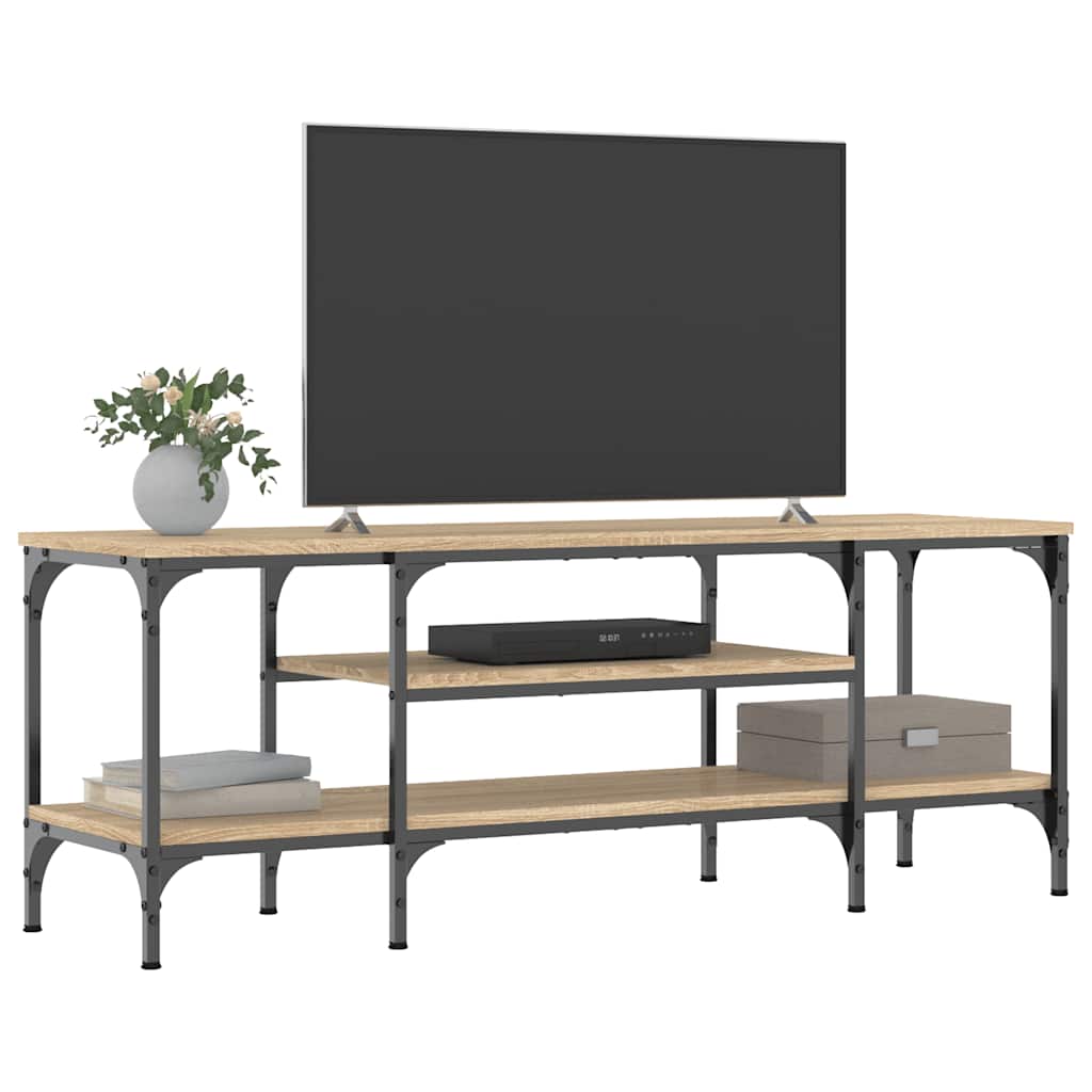 Έπιπλο Τηλεόρασης Sonoma Δρυς 121x35x45 εκ. Επεξ. Ξύλο/Σίδερο