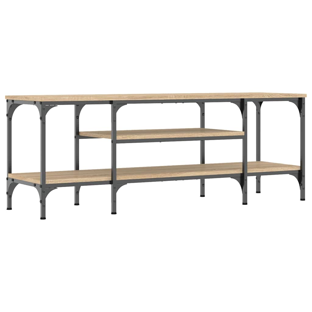 Έπιπλο Τηλεόρασης Sonoma Δρυς 121x35x45 εκ. Επεξ. Ξύλο/Σίδερο