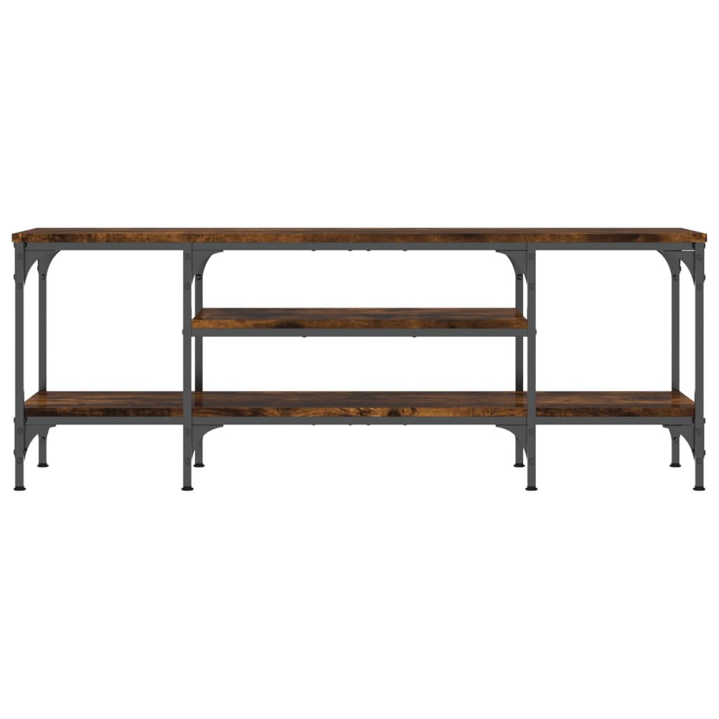 Έπιπλο Τηλεόρασης Καπνιστή Δρυς 121x35x45 εκ. Επεξ. Ξύλο/Σίδερο