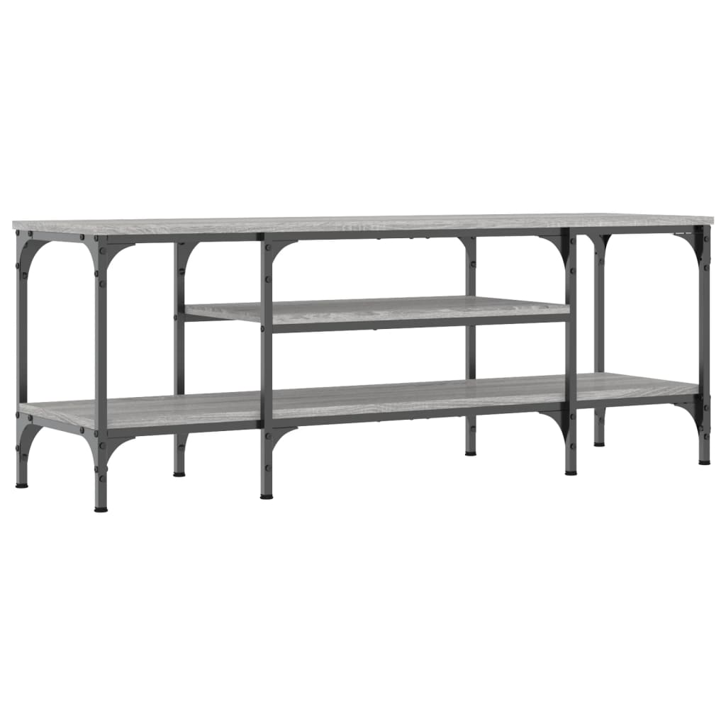 Έπιπλο Τηλεόρασης Sonoma Γκρι 121x35x45 εκ. Επεξ. Ξύλο/Σίδερο