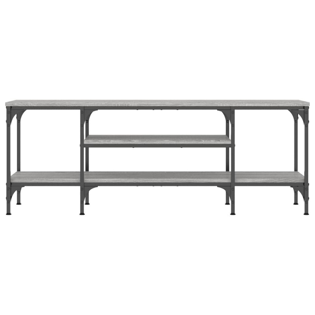 Έπιπλο Τηλεόρασης Sonoma Γκρι 121x35x45 εκ. Επεξ. Ξύλο/Σίδερο