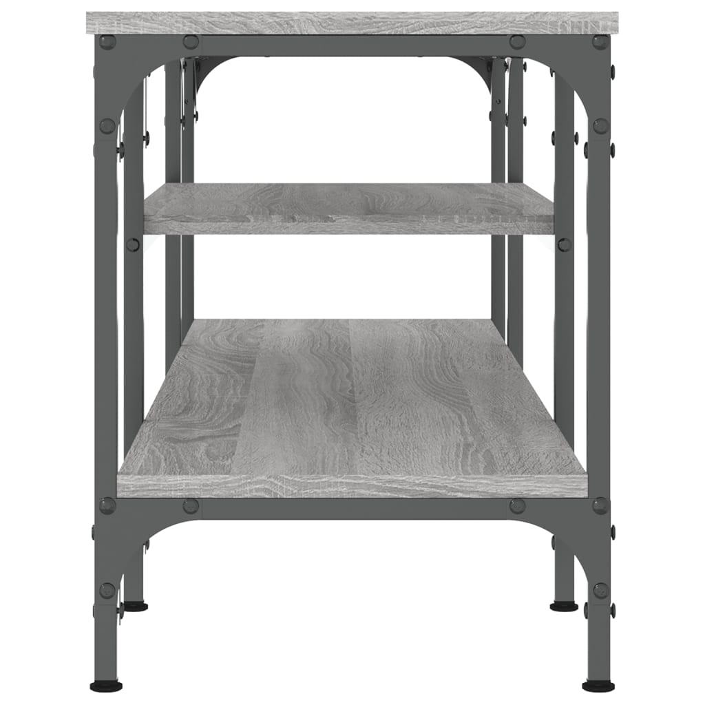 Έπιπλο Τηλεόρασης Sonoma Γκρι 121x35x45 εκ. Επεξ. Ξύλο/Σίδερο