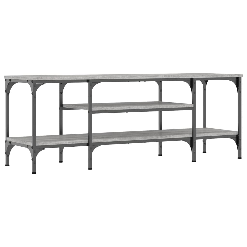 Έπιπλο Τηλεόρασης Sonoma Γκρι 121x35x45 εκ. Επεξ. Ξύλο/Σίδερο