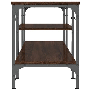 Έπιπλο Τηλεόρασης Καφέ Δρυς 121x35x45 εκ. Επεξ. Ξύλο/Σίδερο