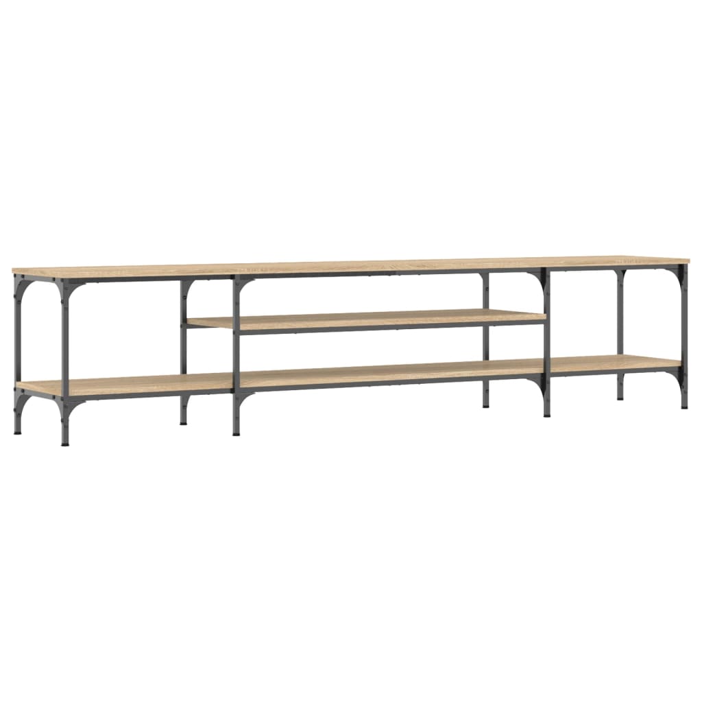 Έπιπλο Τηλεόρασης Sonoma Δρυς 201x35x45 εκ. Επεξ. Ξύλο/Σίδερο - Pakobazaar