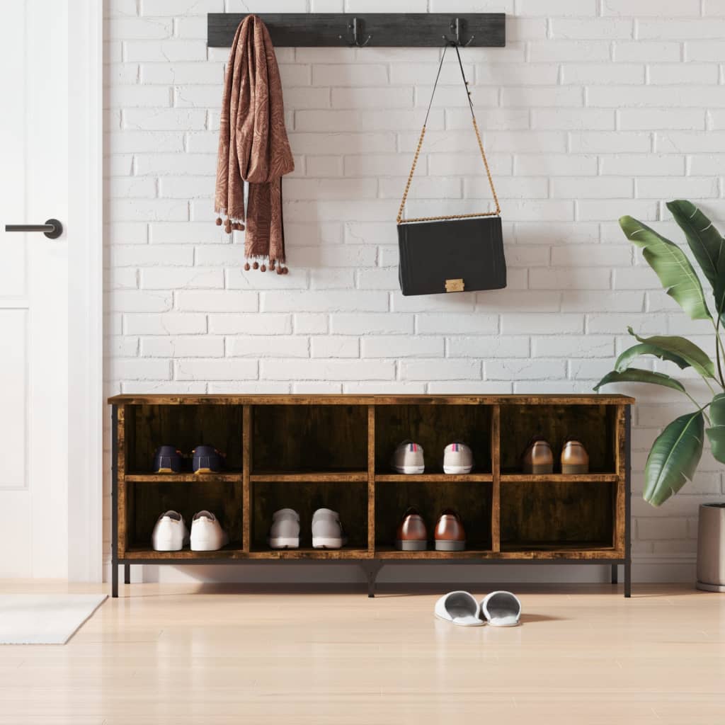 Παπουτσοθήκη Καπνιστή Δρυς 131 x 35 x 50 εκ. από Επεξεργ. Ξύλο