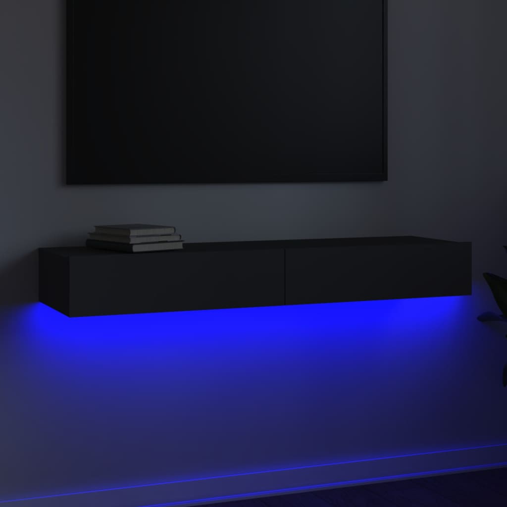 Έπιπλο Τηλεόρασης με LED Γκρι 120 x 35 x 15,5 εκ.