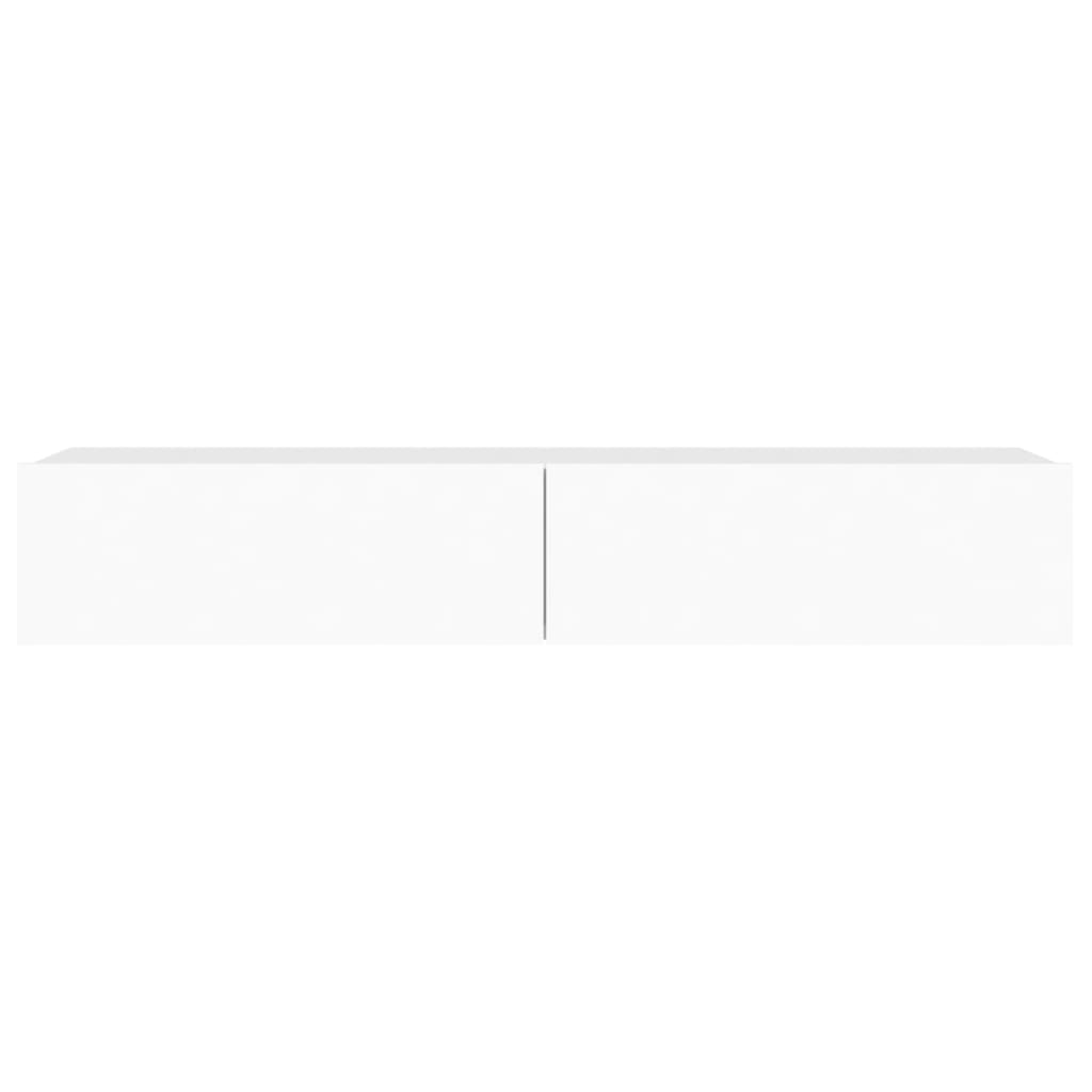 Έπιπλο Τηλεόρασης με LED Λευκό 90x35x15,5 εκ. - Pakobazaar