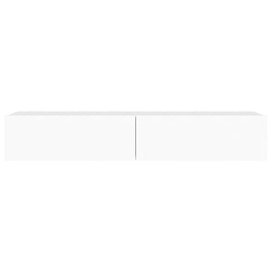 Έπιπλο Τηλεόρασης με LED Λευκό 90x35x15,5 εκ. - Pakobazaar