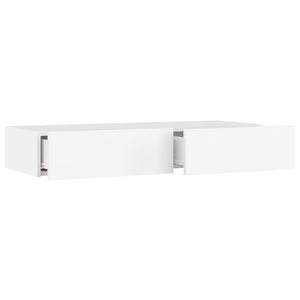 Έπιπλο Τηλεόρασης με LED Λευκό 90x35x15,5 εκ. - Pakobazaar