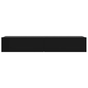 Έπιπλο Τηλεόρασης με LED Μαύρο 90x35x15,5 εκ.