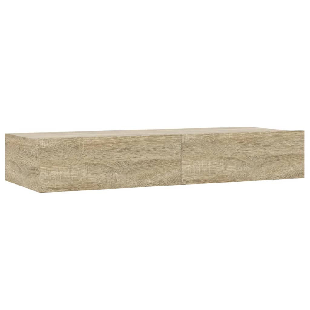 Έπιπλο Τηλεόρασης με LED Sonoma Δρυς 90 x 35 x 15,5 εκ. - Pakobazaar