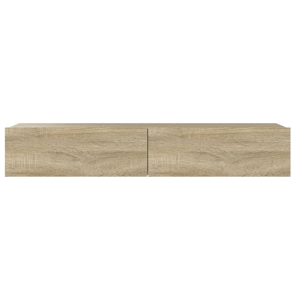 Έπιπλο Τηλεόρασης με LED Sonoma Δρυς 90 x 35 x 15,5 εκ. - Pakobazaar