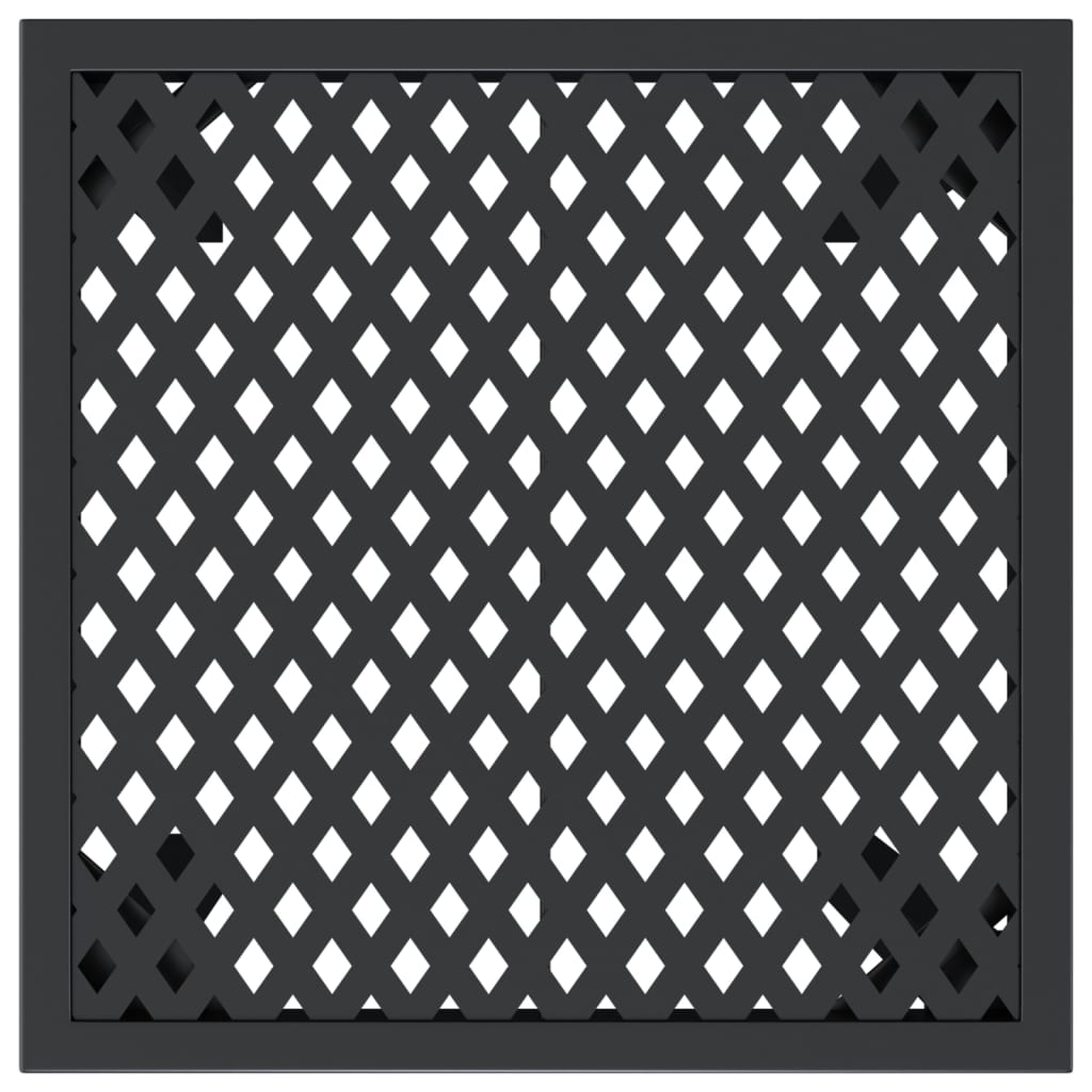 Τραπέζι Κήπου Ανθρακί 50 x 50 x 72 εκ. Ατσάλινο