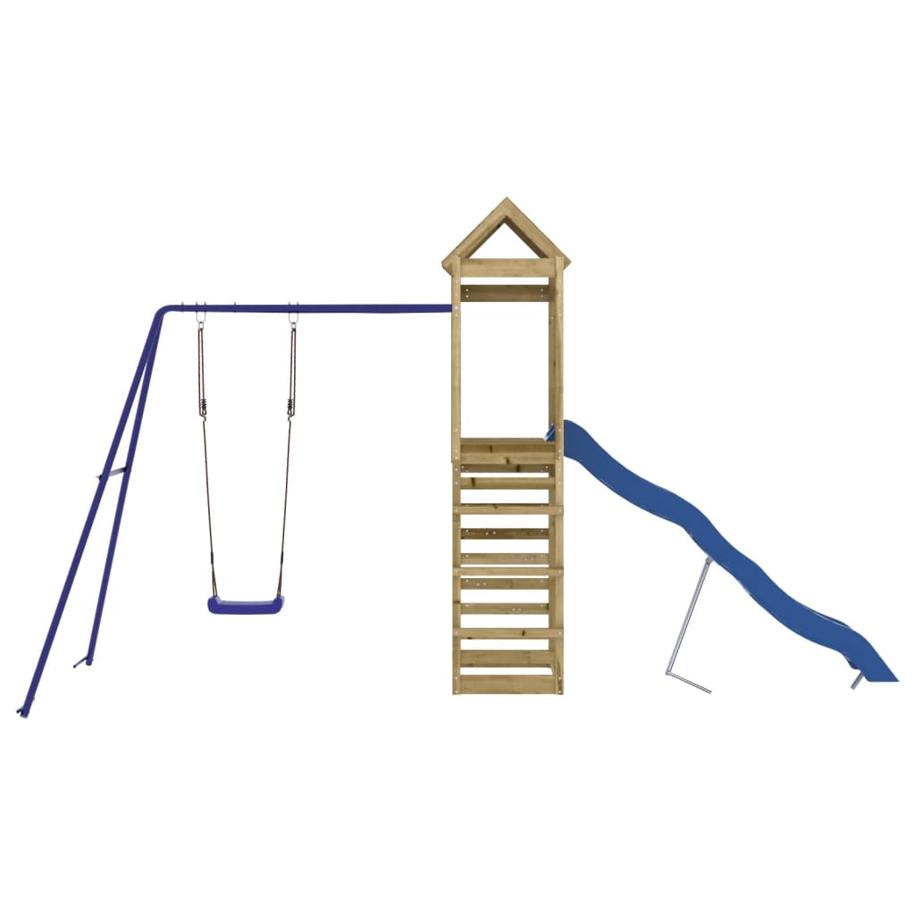 Παιδική Χαρά Εξωτερικού Χώρου από Εμποτισμένο Ξύλο Πεύκου - Pakobazaar