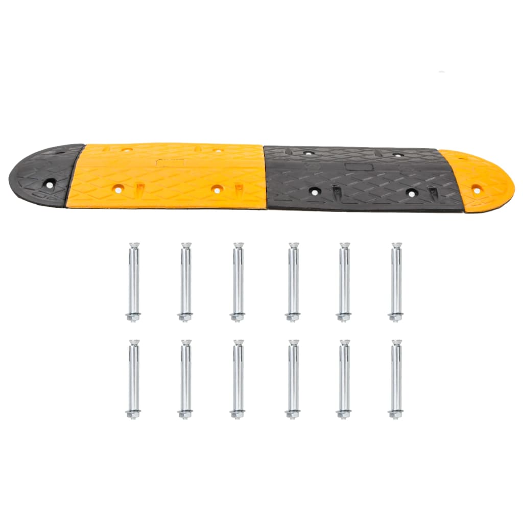 Σαμαράκι Δρόμου Κίτρινο & Μαύρο 226x32,5x4 εκ. από Καουτσούκ