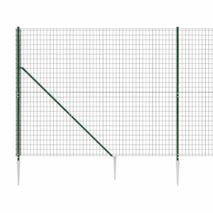 Συρματόπλεγμα Περίφραξης Πράσινο 1,6 x 25 μ. με Καρφωτές Βάσεις - PAKOBAZAAR