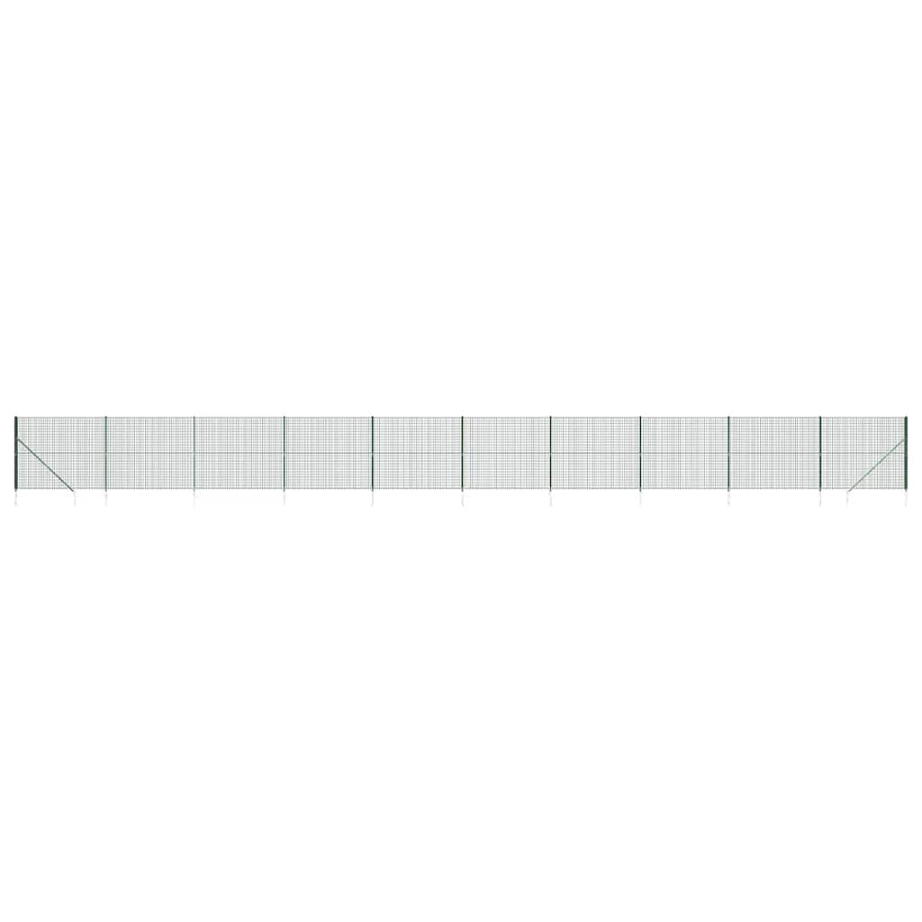 Συρματόπλεγμα Περίφραξης Πράσινο 2,2 x 25 μ. με Καρφωτές Βάσεις - PAKOBAZAAR