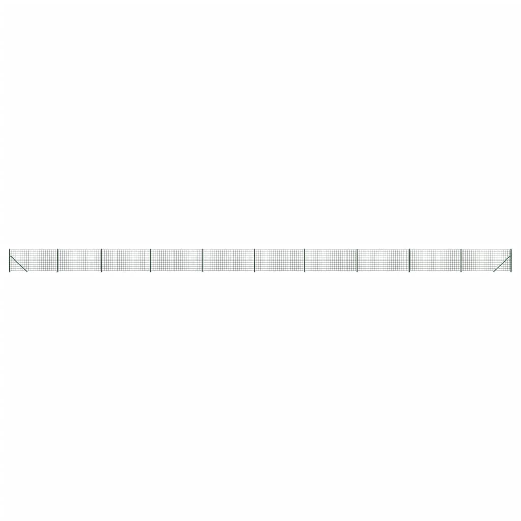 Συρματόπλεγμα Περίφραξης Πράσινο 1,1 x 25 μ. με Βάσεις Φλάντζα - PAKOBAZAAR