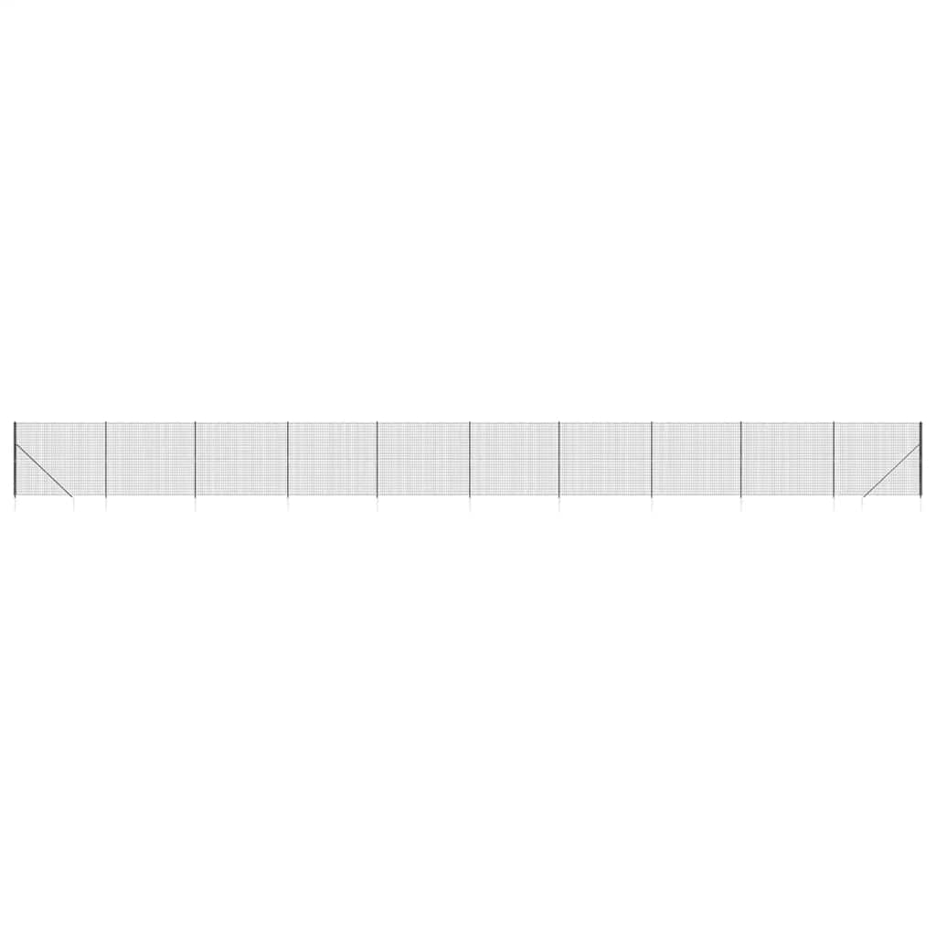 Συρματόπλεγμα Περίφραξης Ανθρακί 2 x 25 μ. με Καρφωτές Βάσεις - PAKOBAZAAR