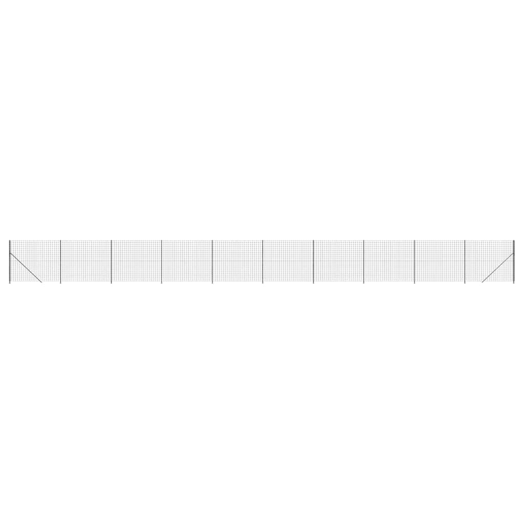 Συρματόπλεγμα Περίφραξης Ανθρακί 1,8 x 25 μ. με Βάσεις Φλάντζα