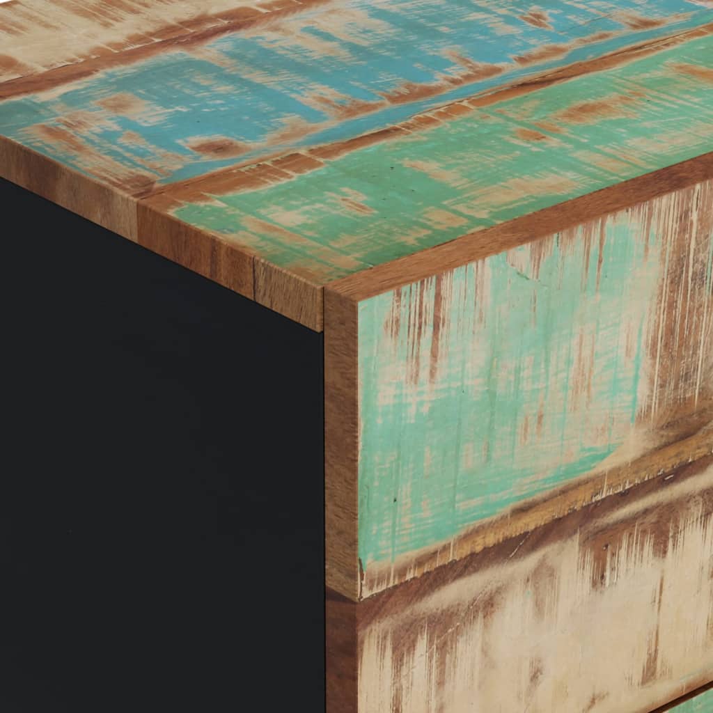 Συρταριέρα με 3 Συρτάρια 40x33,5x75 εκ. από Μασίφ Ανακυκλ. Ξύλο