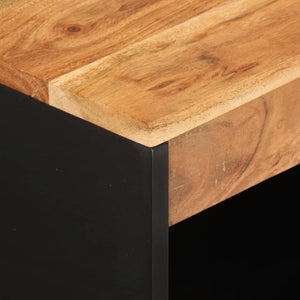 Ντουλάπι με 2 Πόρτες 60 x 33 x 75 εκ. από Μασίφ Ξύλο Ακακίας