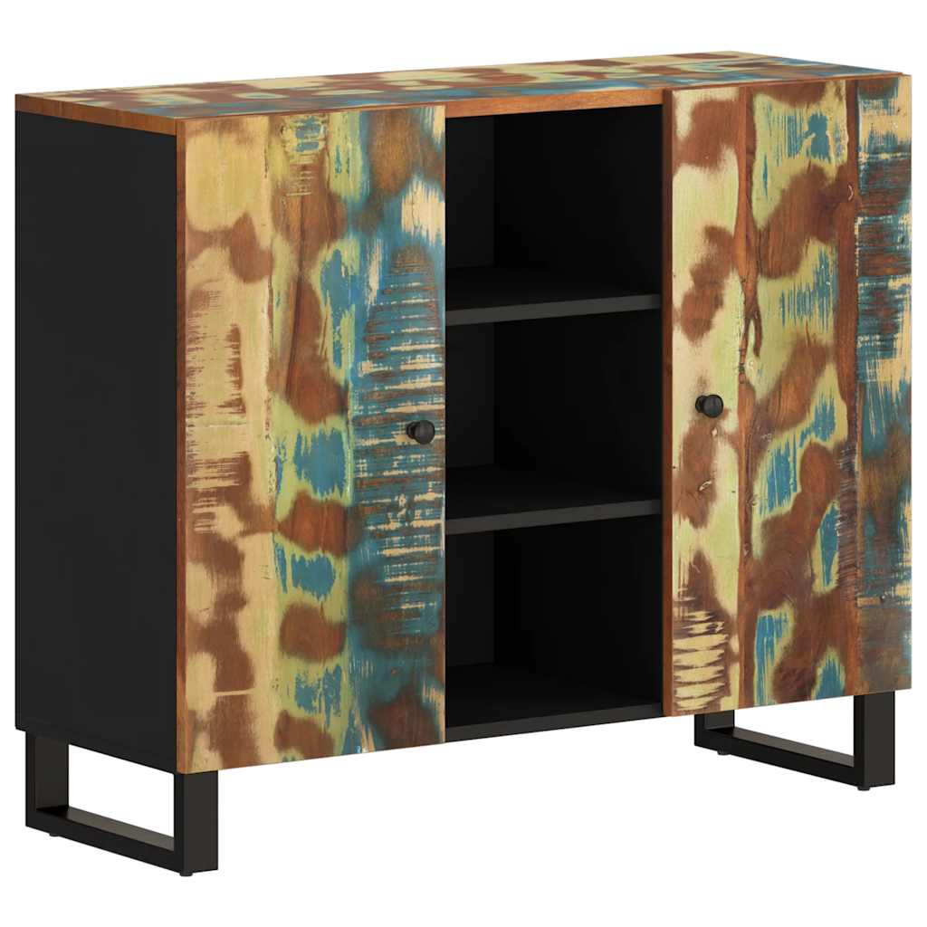 Ντουλάπι με 2 Πόρτες 90x30x75 εκ. από Μασίφ Ανακυκλωμένο Ξύλο