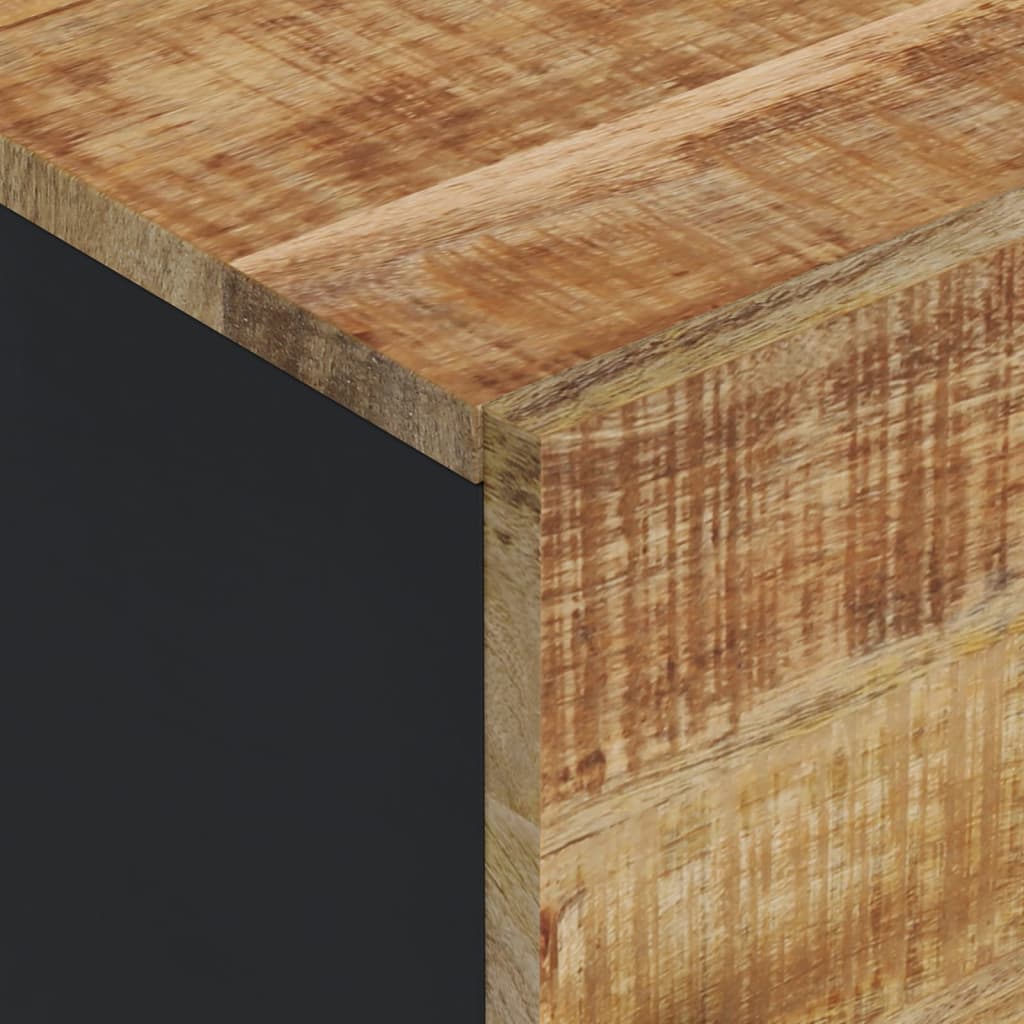 Ντουλάπι Ψηλό με 3 Πόρτες 40x33x110 εκ Μασίφ Ξύλο Μάνγκο&Σίδερο - Pakobazaar