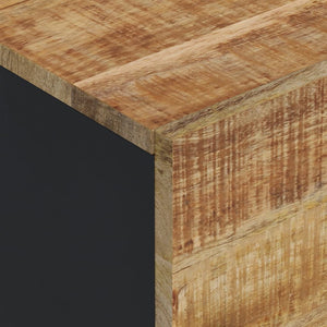Ντουλάπι Ψηλό με 3 Πόρτες 40x33x110 εκ Μασίφ Ξύλο Μάνγκο&Σίδερο - Pakobazaar