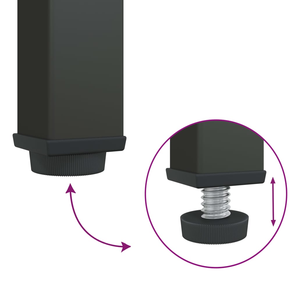 Ντουλάπι Μαύρο 75 x 35 x 105 εκ. από Γυαλί και Ατσάλι