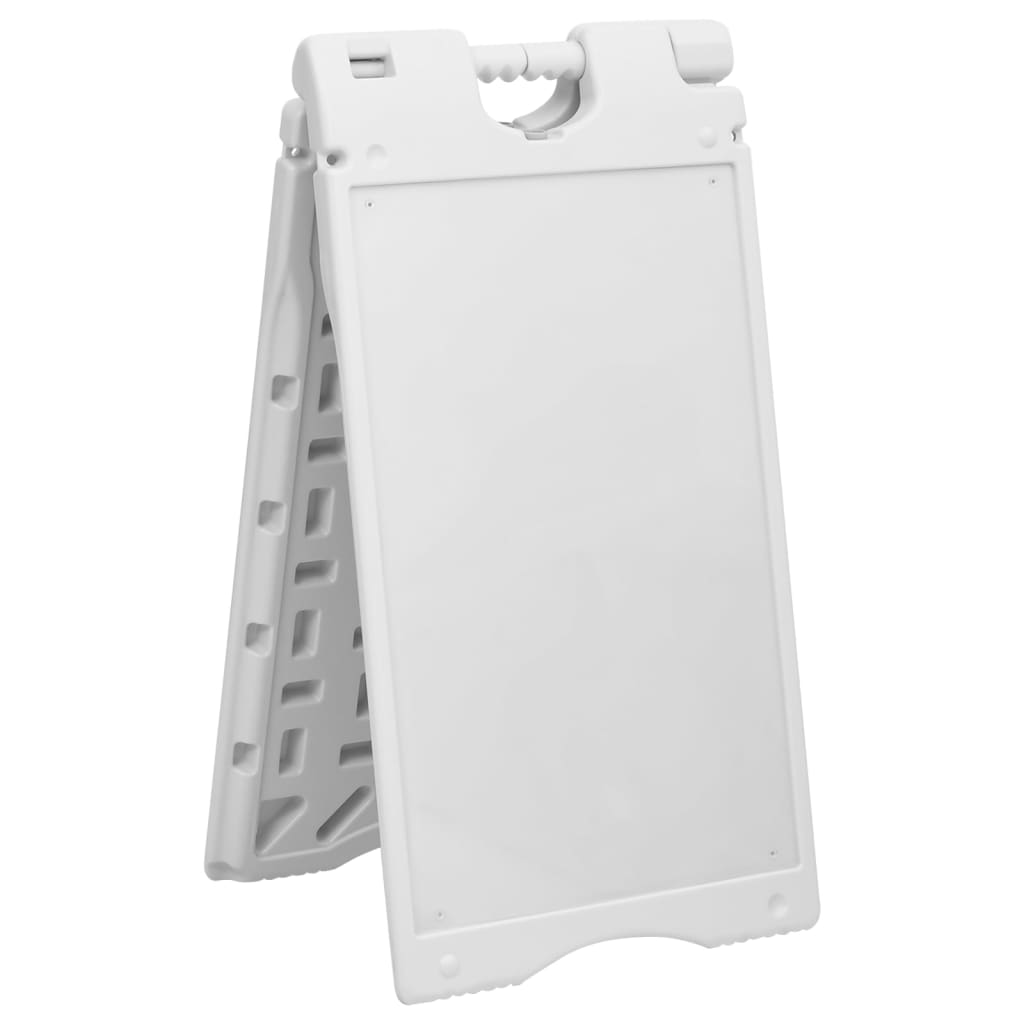 Πινακίδα Πεζοδρομίου σε Σχήμα Α Γκρι 45x7x84,5 εκ. από HDPE - PAKOBAZAAR