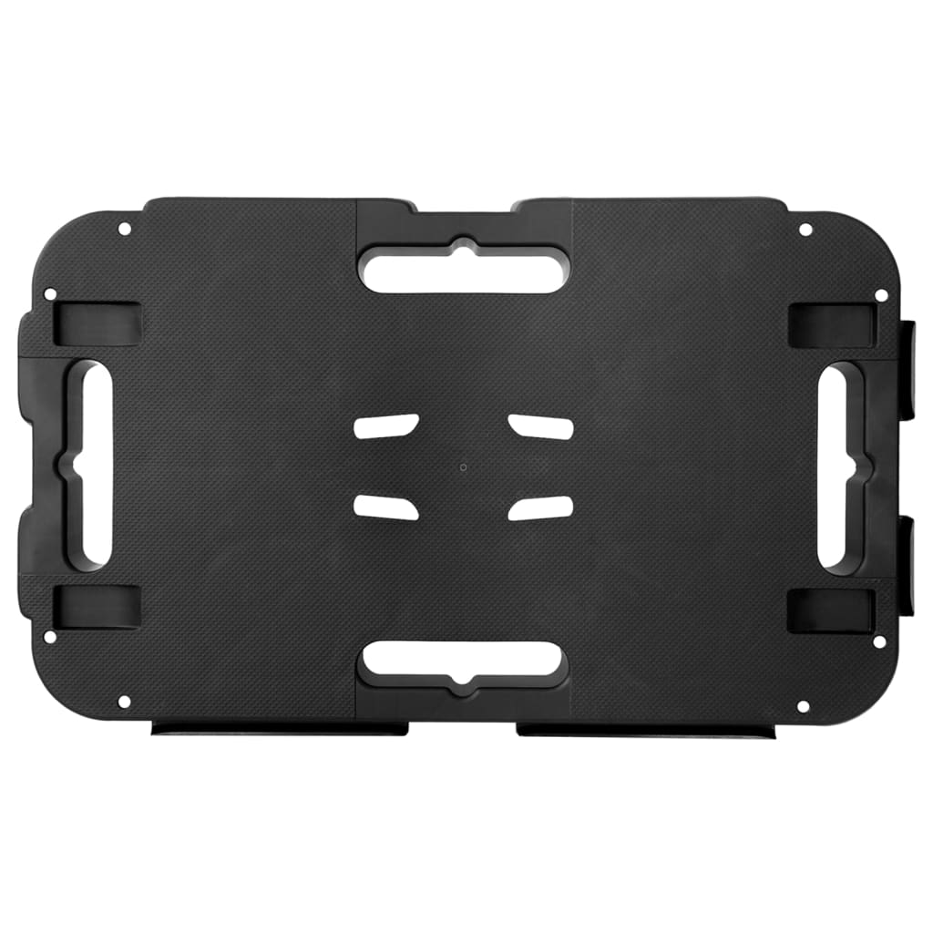 Τρόλεϊ Μεταφοράς 2 Τεμ. Μαύρα 300 κιλά από Πολυπροπυλένιο