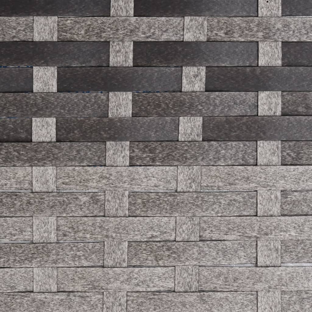 Καρέκλα Κήπου Ανακλινόμενη Γκρι Συνθετικό Ρατάν με Μαξιλάρια - Pakobazaar