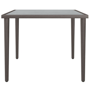 Τραπέζι Κήπου Γκρι 48x48x37 εκ. Ατσάλινο - Pakobazaar